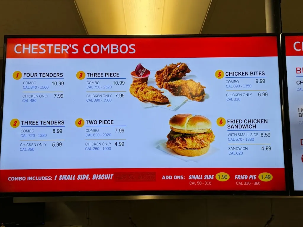 Menu_Chester's Chicken_Springdale, PA_image_old_2