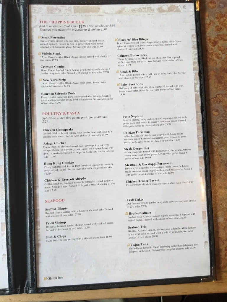 Menu_Crimson American Grill_York, PA_image_old_1