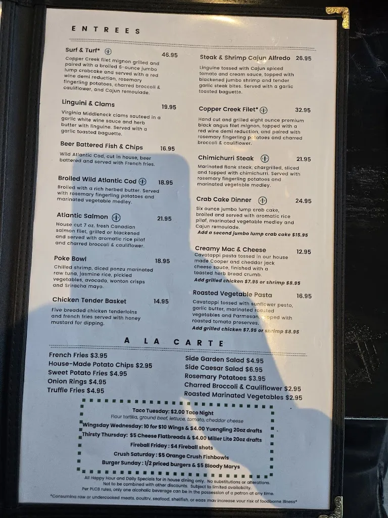 Menu_Bridgewater Public House_York, PA_image_old_2