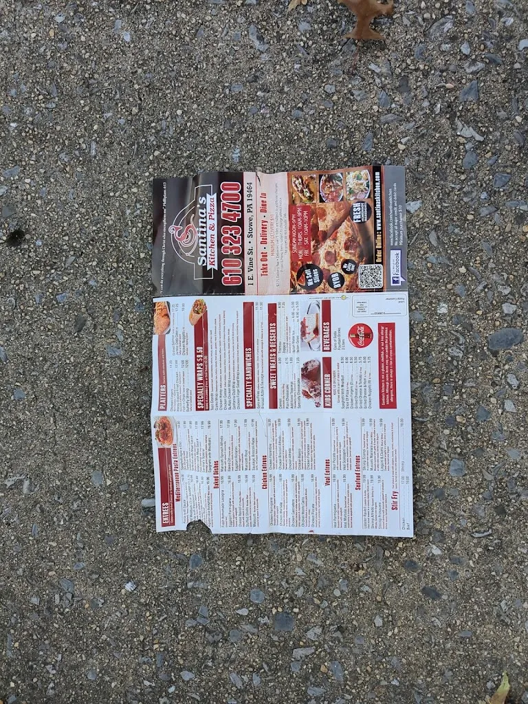 Menu_Santina's Kitchen_Stowe, PA_image_old_2