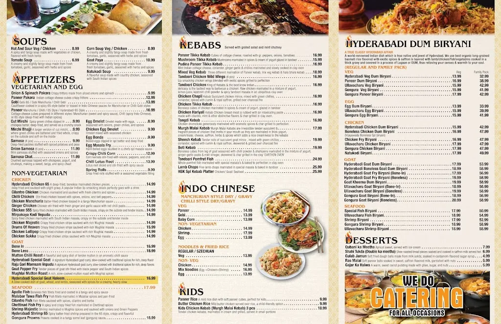 Menu_House of Biryanis and Kebabs_1642 W High St, Stowe_image_old_1