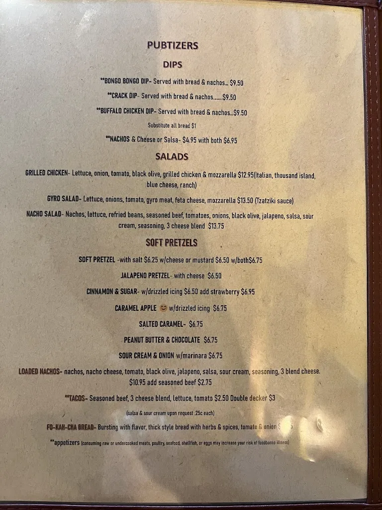 Menu_Eclipse Craft Brewing Company_Sunbury, PA_image_old_2