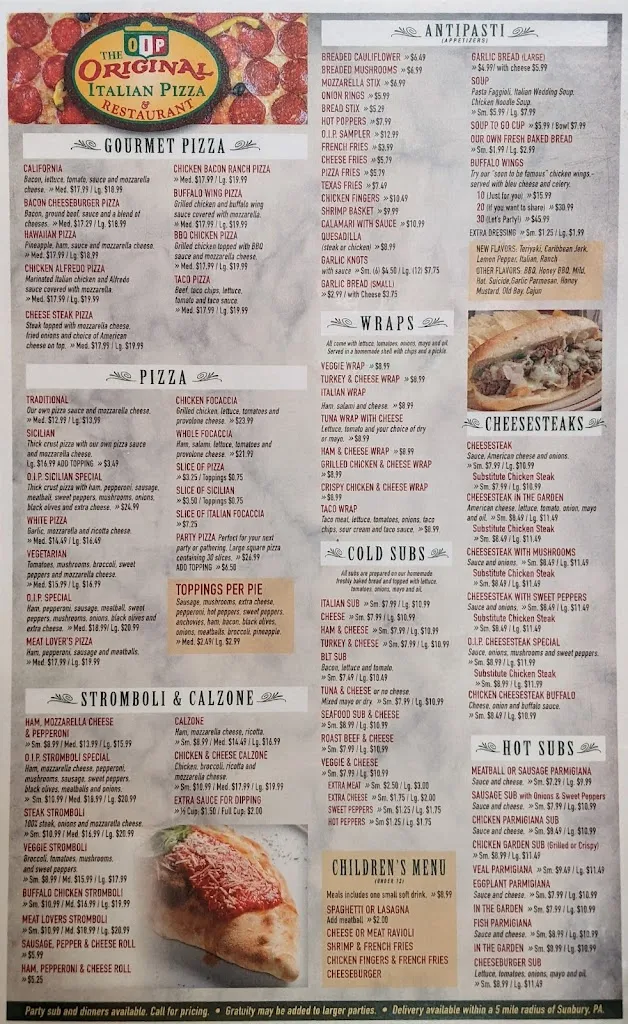 Menu_Original Italian Pizza_Sunbury, PA_image_old_2