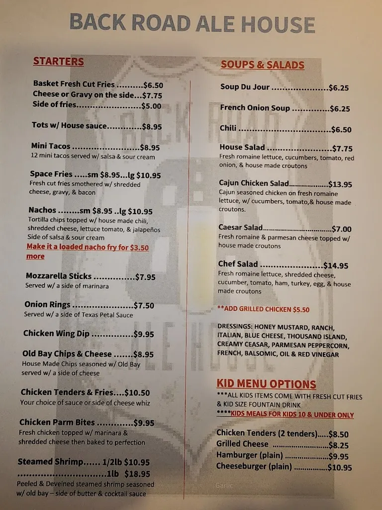 Menu_Back Road Ale House_Swoyersville, PA_image_old_2