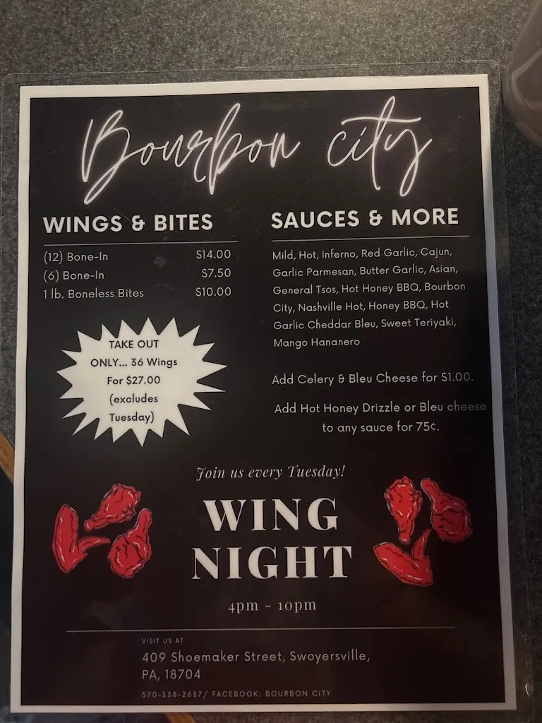 Menu_Bourbon City_Swoyersville, PA_image_old_2