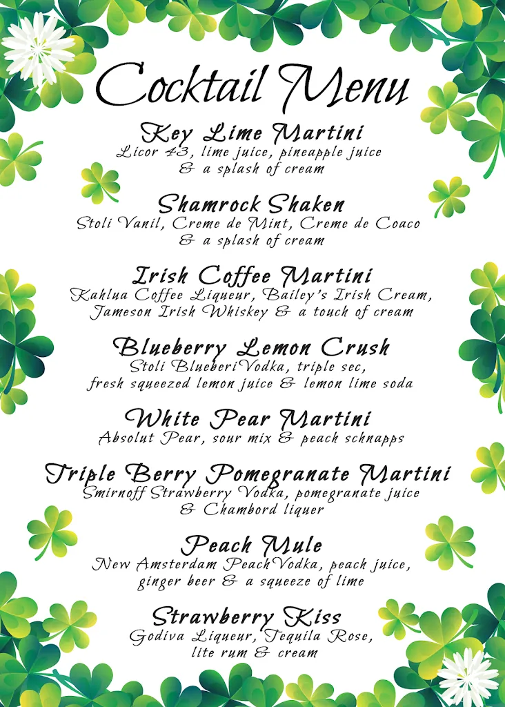 Menu_Murphy's Pub_Swoyersville, PA_image_old_3