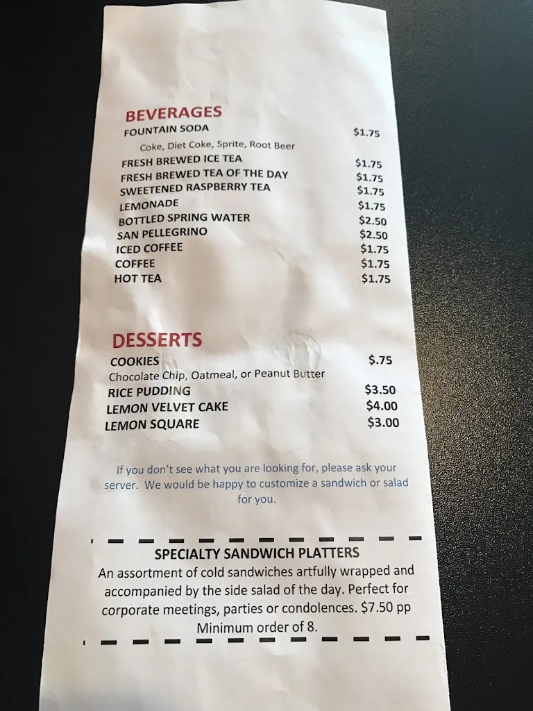 Menu_Lemon Drop Cafe_Swoyersville, PA_image_old_1