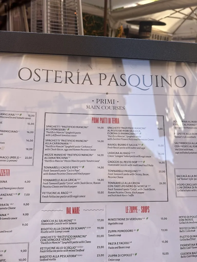 Menu_Osteria Pasqualino_Murrysville, PA_image_old_2