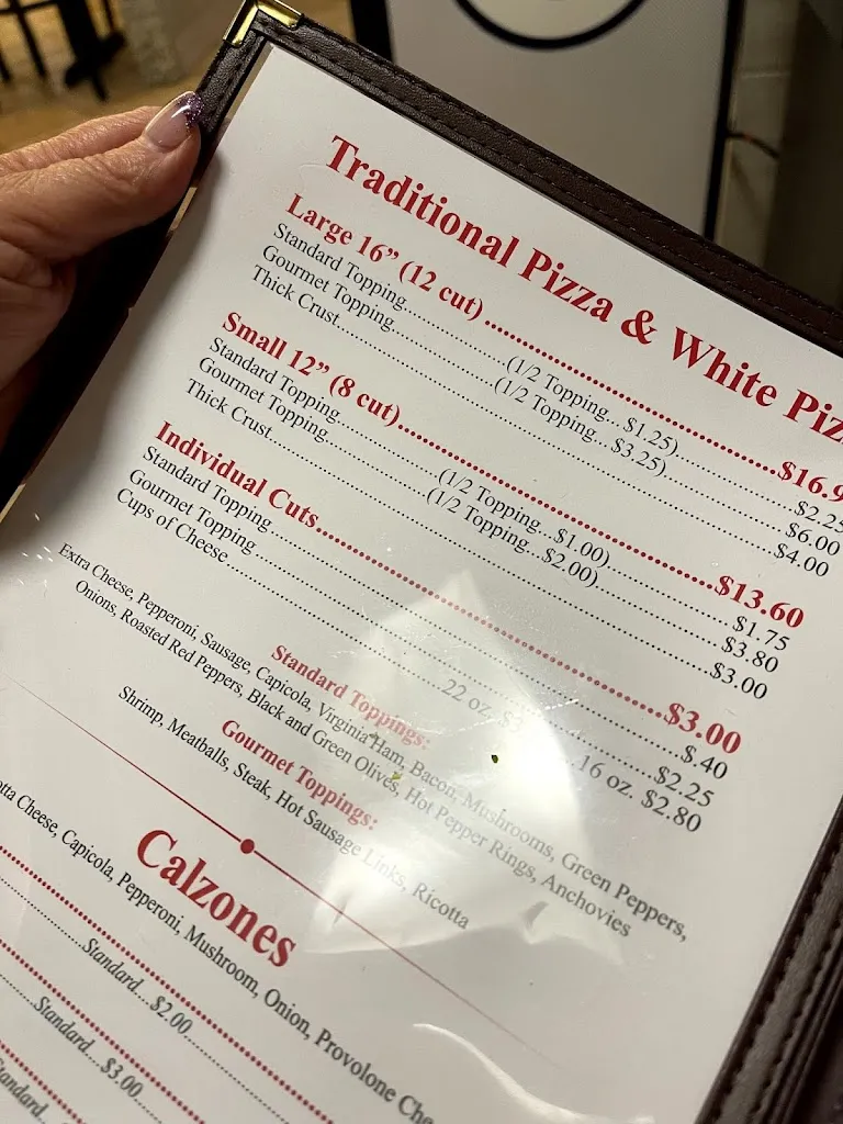 Menu_Fiori's Pizzaria_Canonsburg, PA_image_old_1