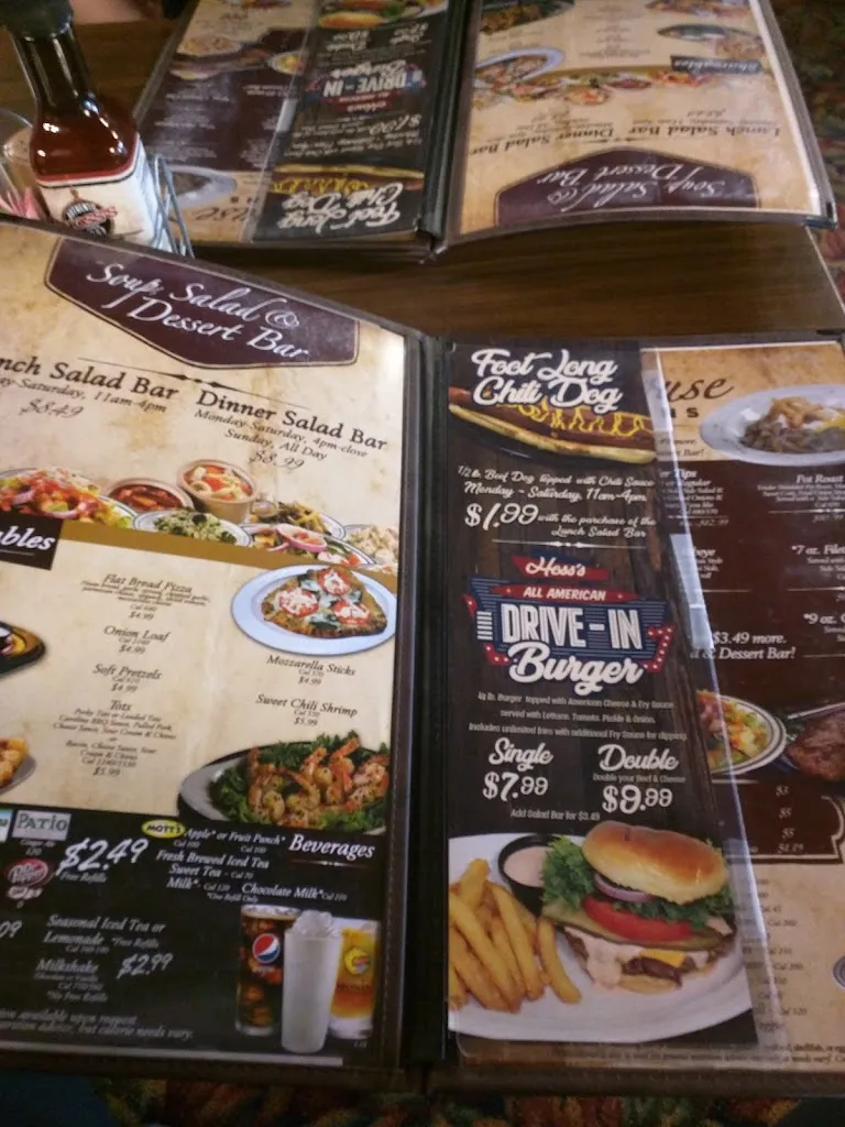 Menu_Hoss's Steak & Sea House_State College, PA_image_old_3