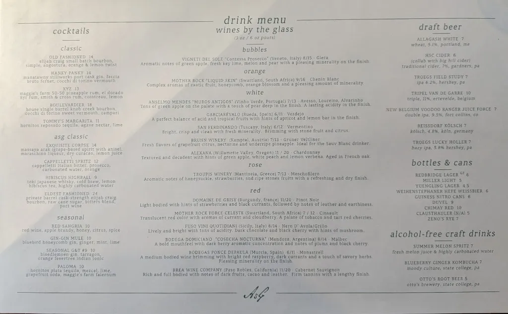 Menu_Allen Street Grill_State College, PA_image_old_3