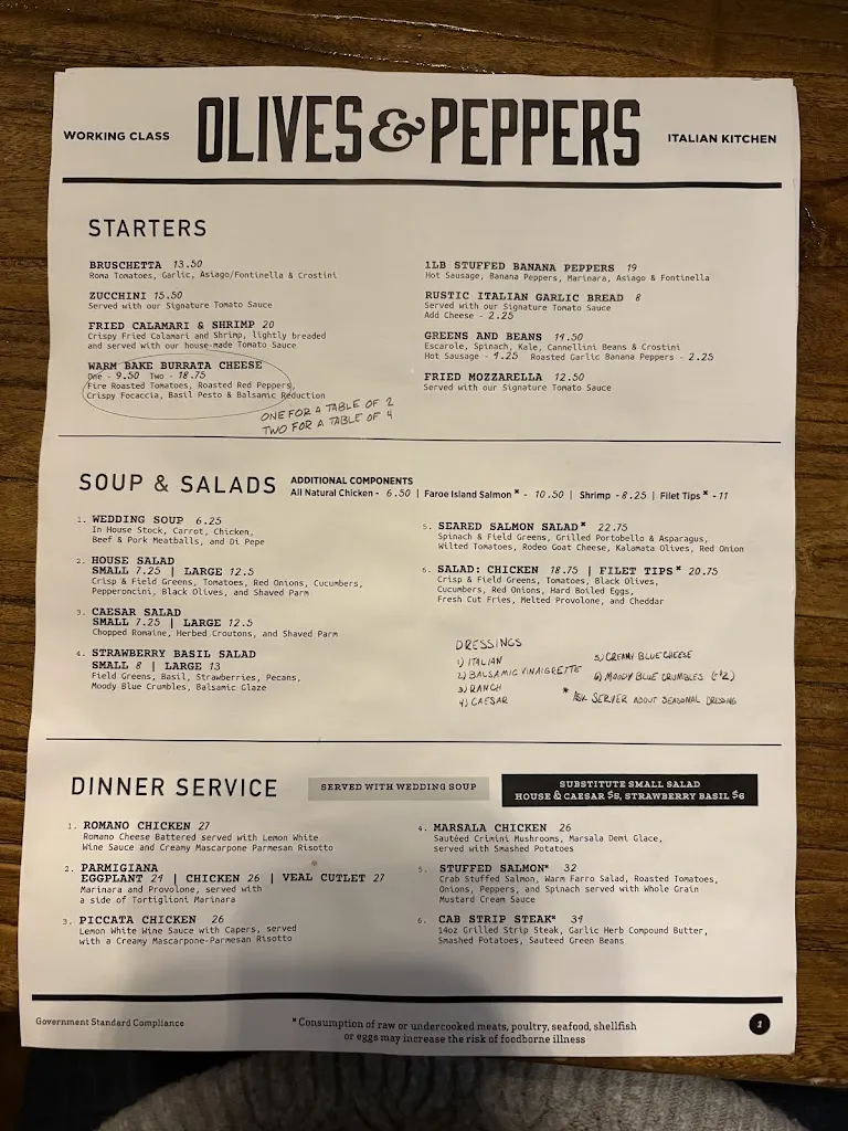 Menu_Olives & Peppers_Trafford, PA_image_old_2