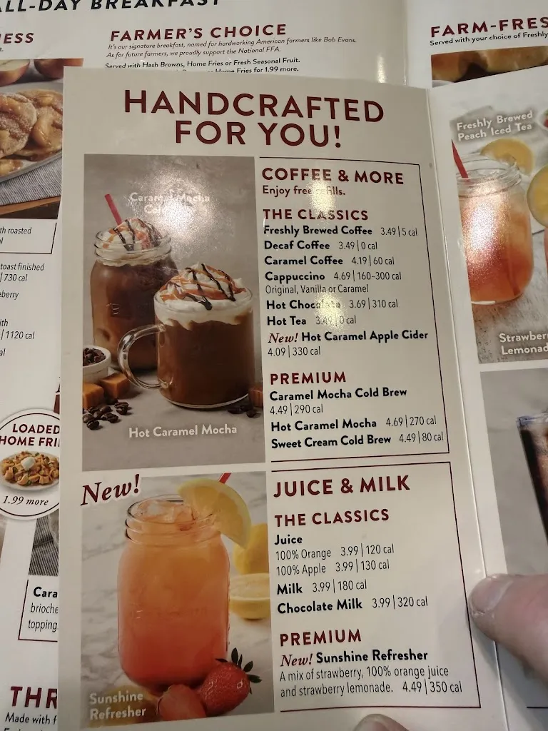 Menu_Bob Evans_Monroeville, PA_image_old_3