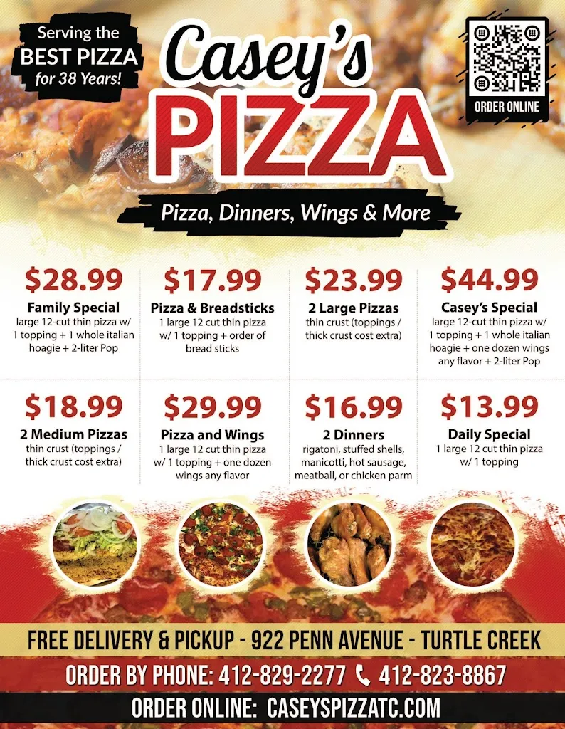Menu_Casey's Pizza_Turtle Creek, PA_image_old_2