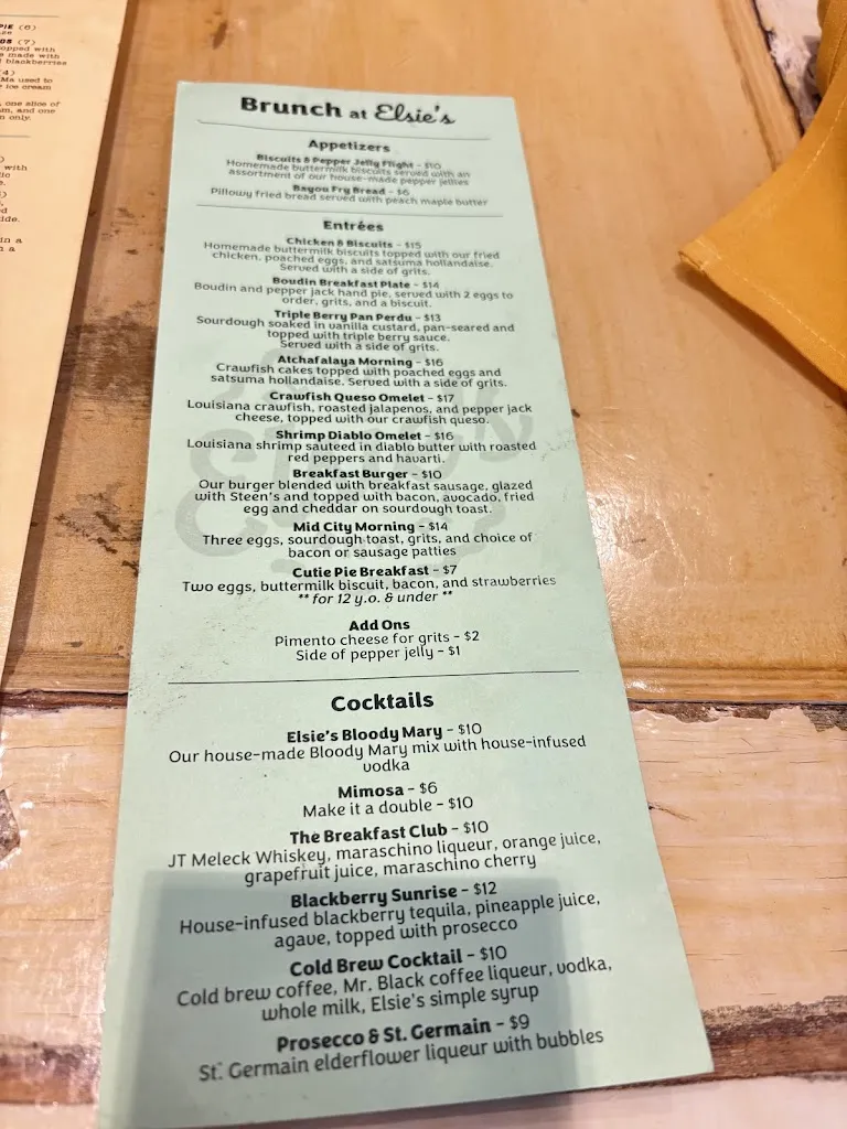 Menu_Elsie's Plate & Pie_Baton Rouge, LA_image_old_3
