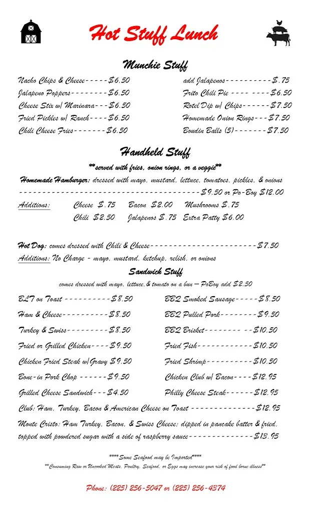 Menu_Hot Stuff Restaurant_Baton Rouge, LA_image_old_1