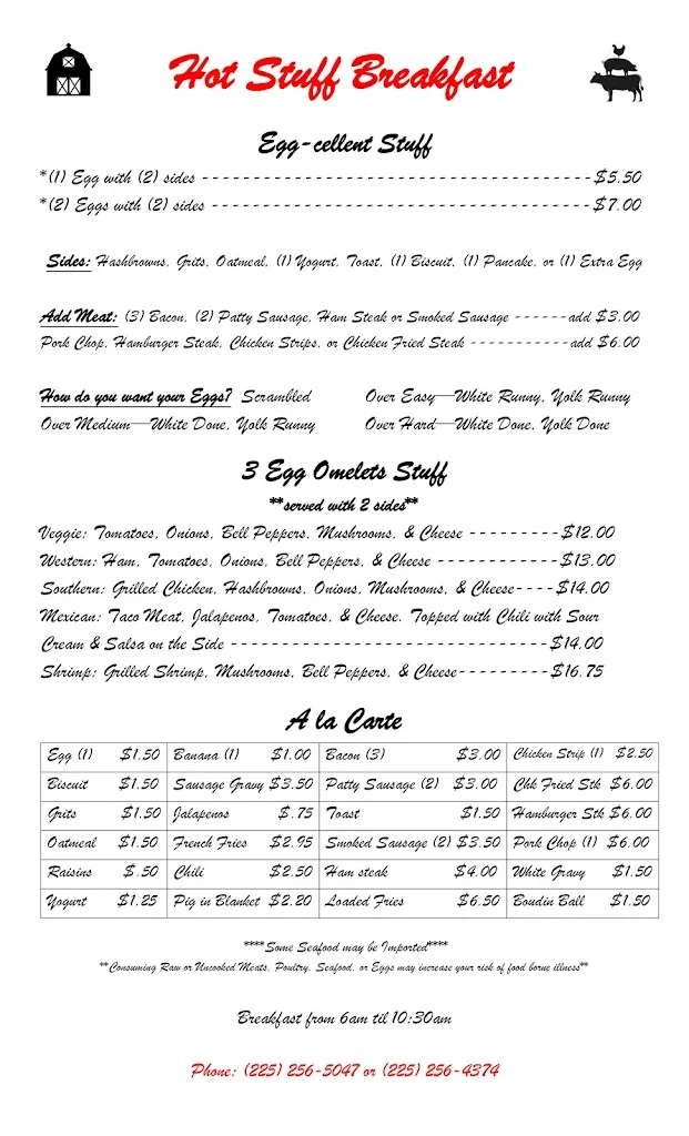 Menu_Hot Stuff Restaurant_Baton Rouge, LA_image_old_2