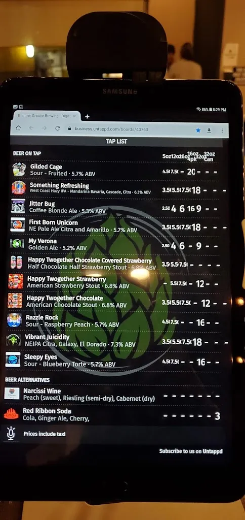 Menu_Inner Groove Brewing_Verona, PA_image_old_3