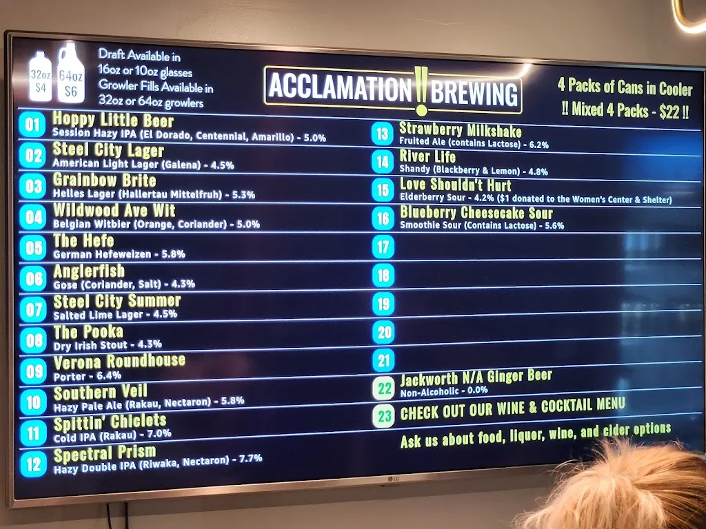 Menu_Acclamation Brewing_Verona, PA_image_old_1