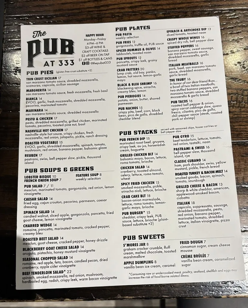 The Pub at 333 restaurant à Oakmont, PA