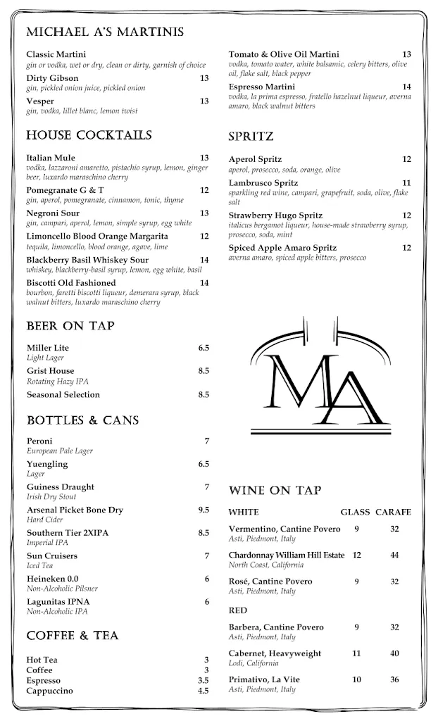 Michael A's Italian restaurant à Oakmont, PA