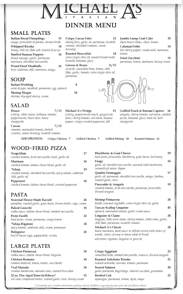 Michael A's Italian_Oakmont, PA_menu_image_2