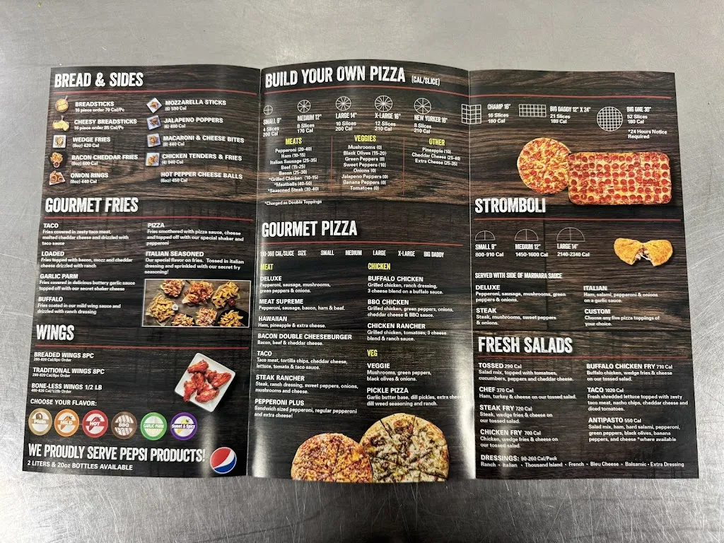 Menu_Fox's Pizza Den_Dover, PA_image_old_1