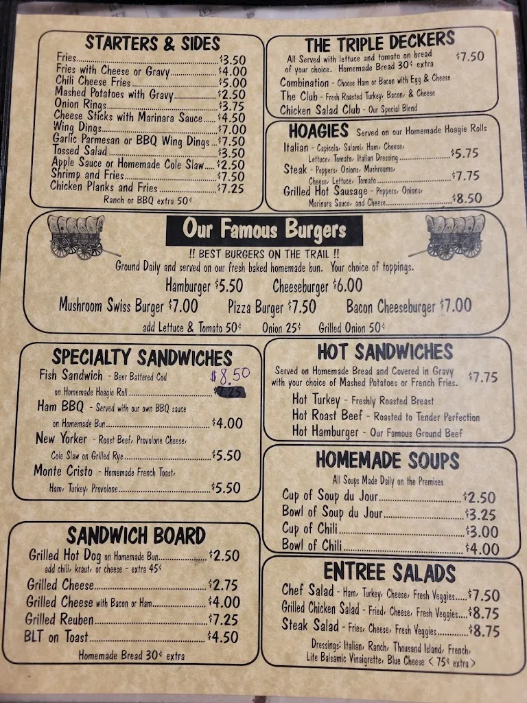 Menu_Gary's Chuckwagon_West Newton, PA_image_old_1