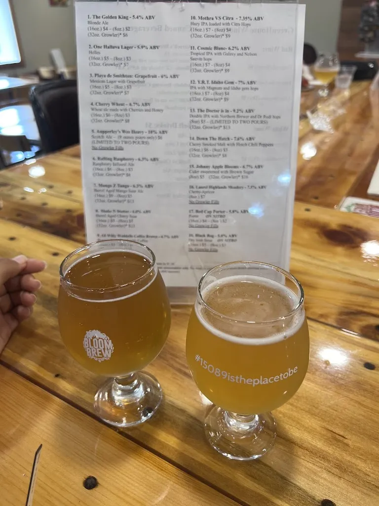Menu_Bloom Brew Tap Room & Blooms Slice_West Newton, PA_image_old_3