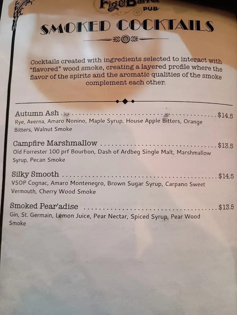 Menu_The Fig & Barrel Pub_York, PA_image_old_3