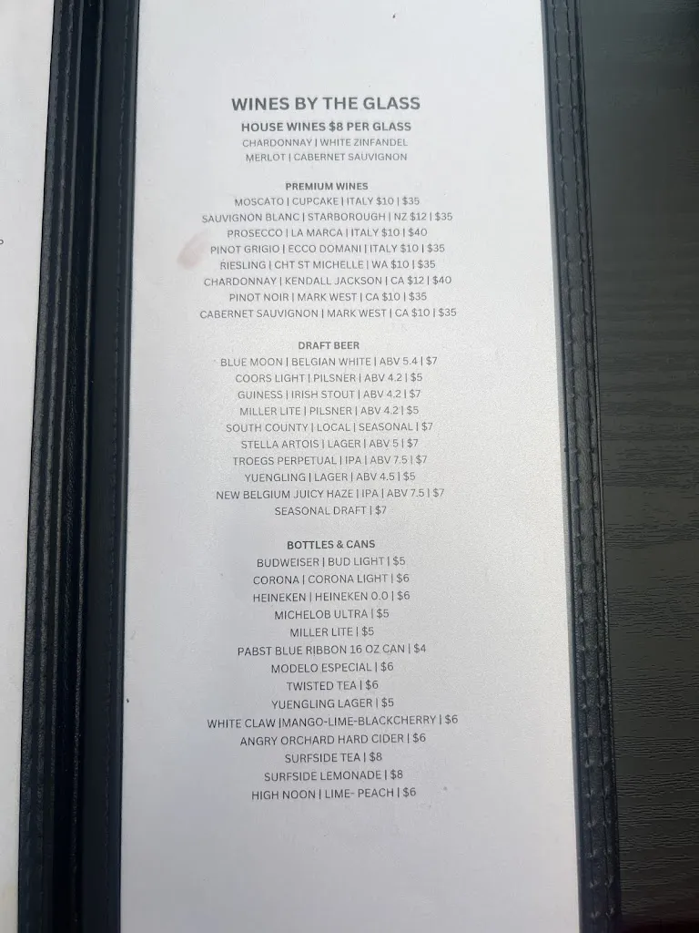 Menu_White Rose Bar & Grill_York, PA_image_old_1