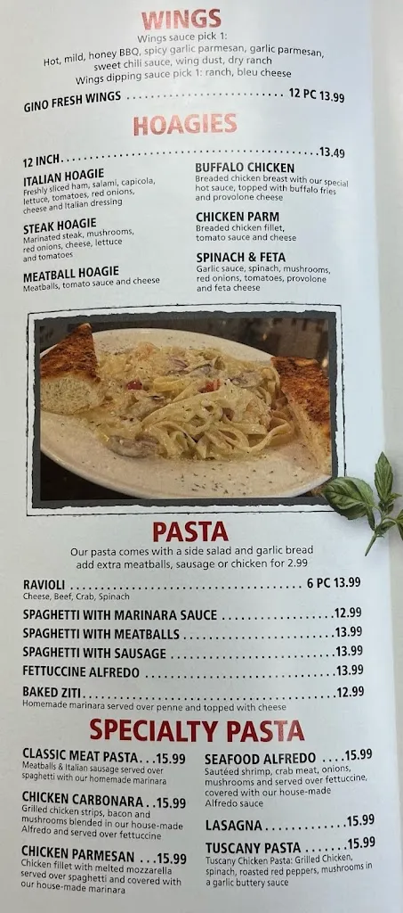 Menu_Gino Bros Pizza Express_Pittsburgh, PA_image_old_2