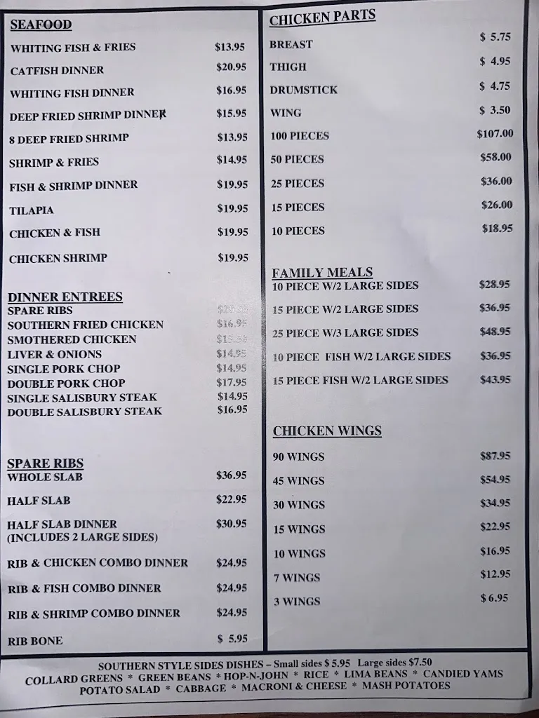 Menu_Soul Food Connection_Pittsburgh, PA_image_old_1