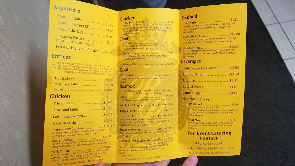 Menu_Royal Caribbean Takeout & Delivery_Pittsburgh, PA_image_old_2