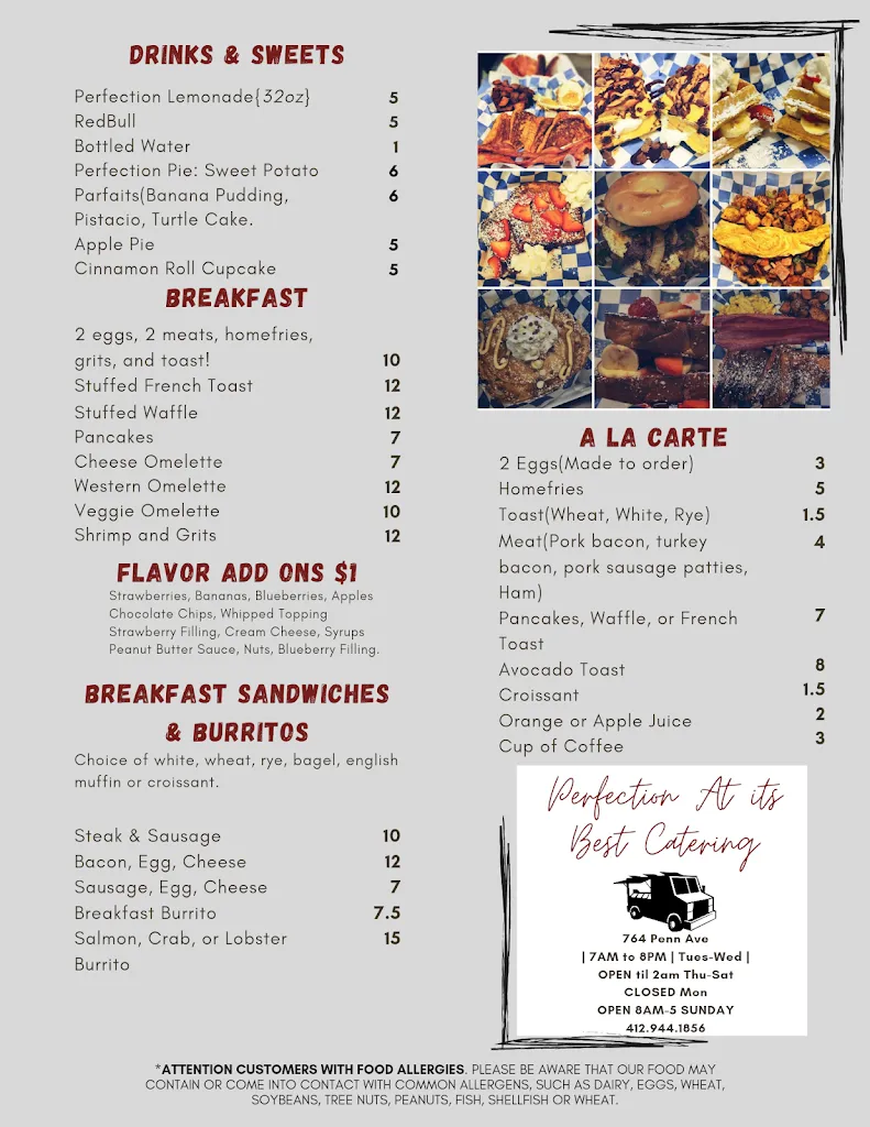 Menu_Perfection At Its Best Catering_Pittsburgh, PA_image_old_1