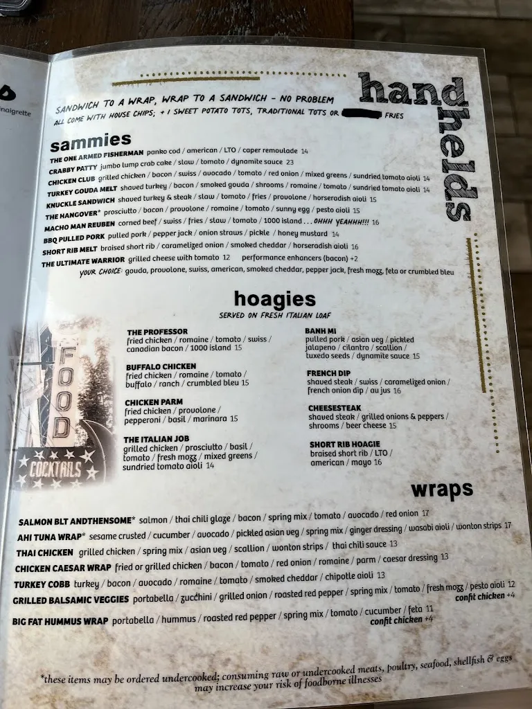 Menu_Dive Bar & Grille (Regent Square)_Pittsburgh, PA_image_old_1