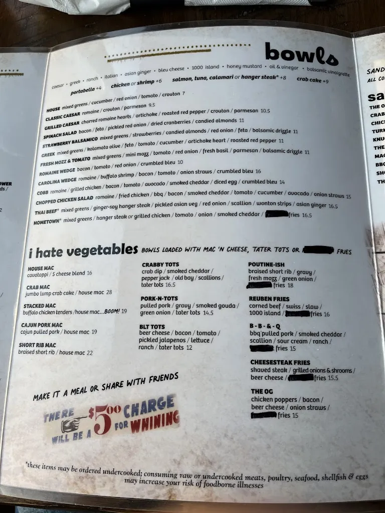 Menu_Dive Bar & Grille (Regent Square)_Pittsburgh, PA_image_old_3