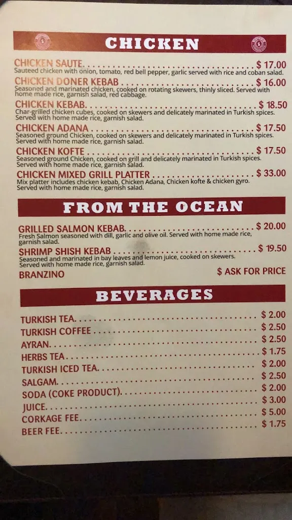 Menu_Bosphorus Mediterranean Cuisine_Pittsburgh, PA_image_old_1