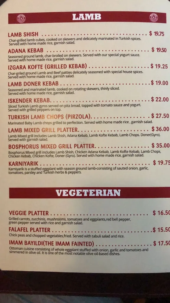 Menu_Bosphorus Mediterranean Cuisine_Pittsburgh, PA_image_old_3