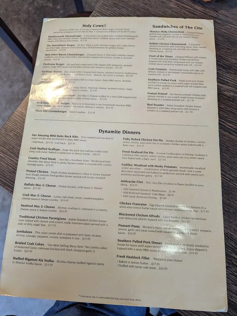 Menu_Anthracite Cafe_Wilkes-Barre, PA_image_old_2