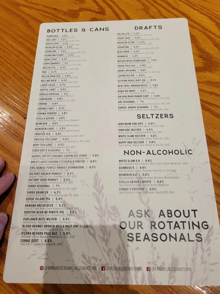 Menu_Rodanos_Wilkes-Barre, PA_image_old_1