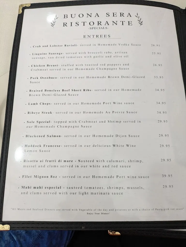 Menu_Buona Sera Ristorante_Wilkes-Barre, PA_image_old_2
