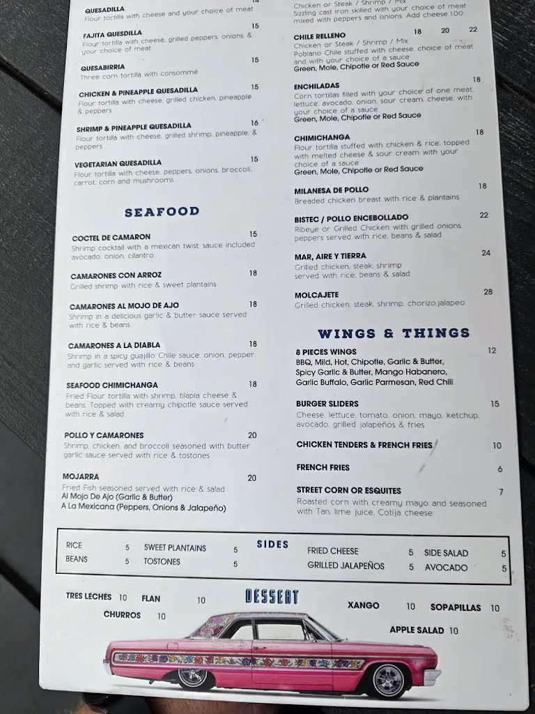 Menu_Margarita Azul_Wilkes-Barre, PA_image_old_3