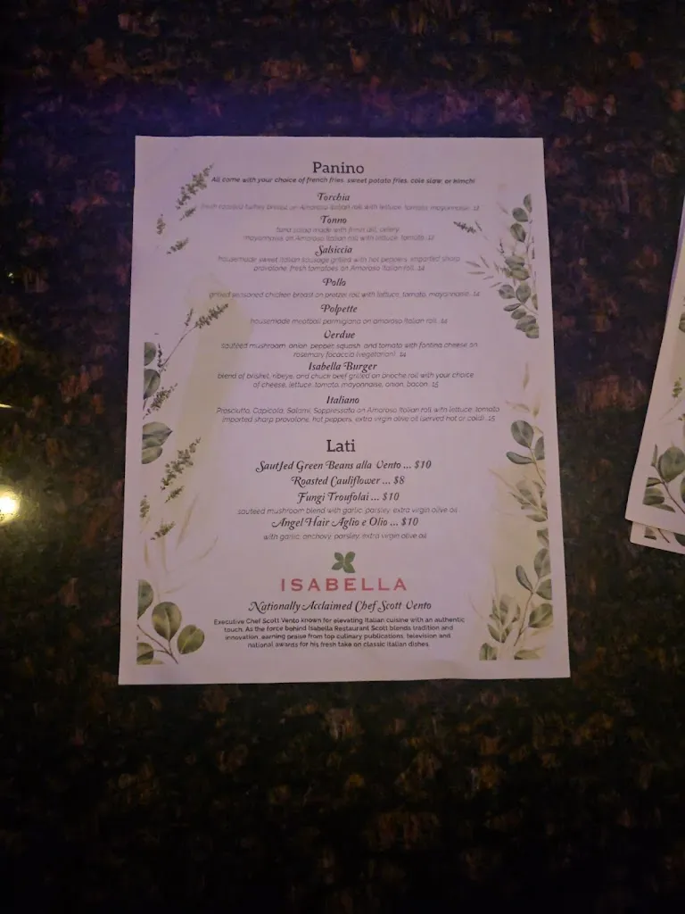 Isabella_Wilkes-Barre, PA_menu_imagen_2