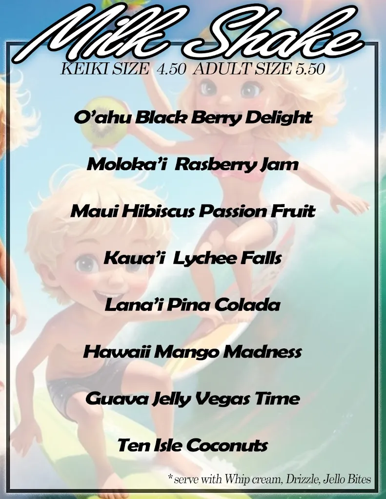 Menu_Hawaiian Sub & Shake Wyoming_Wyoming, PA_image_old_2