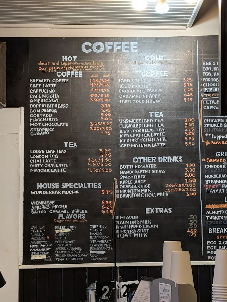 Menu_Wunderbar Coffee & Crepes_Harmony, PA_image_old_2