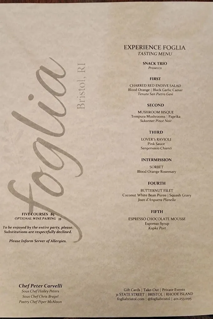 Menu_Foglia_Bristol, RI_image_old_2