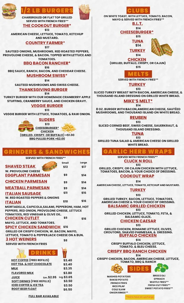 Menu_Merola’s Restaurant & Bar_North Scituate, RI_image_old_1