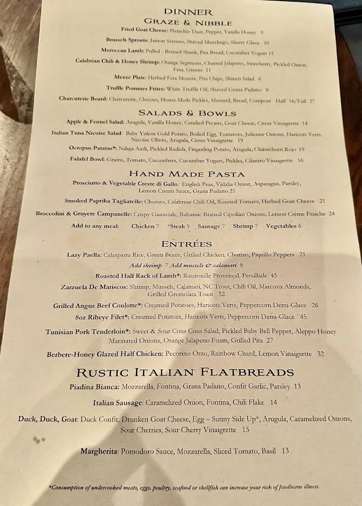 Menu_The Lazy Goat_Greenville, SC_image_old_1