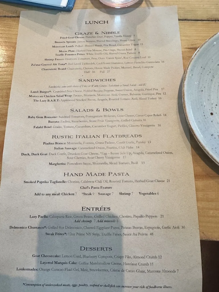 Menu_The Lazy Goat_Greenville, SC_image_old_2